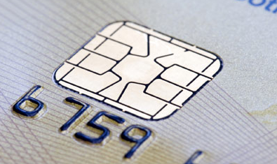 integrated circuit on a bank card integrated circuit on a bank card