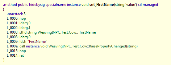 FirstName MSIL