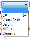 Reflector Language Selection