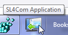 SL4 Com application is closed but still found on the Win7 Taskbar