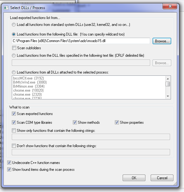 Load DLL Dialog