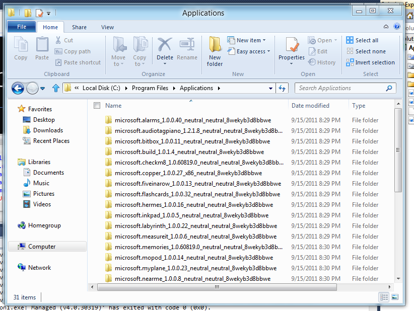 C:\Program Files\Applications in Windows Explorer C:\Program Files\Applications in Windows Explorer