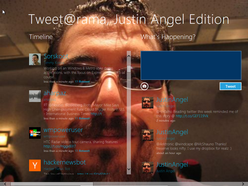 Tweet@rama Justinified visuals post-modification Tweet@rama Justinified visuals post-modification