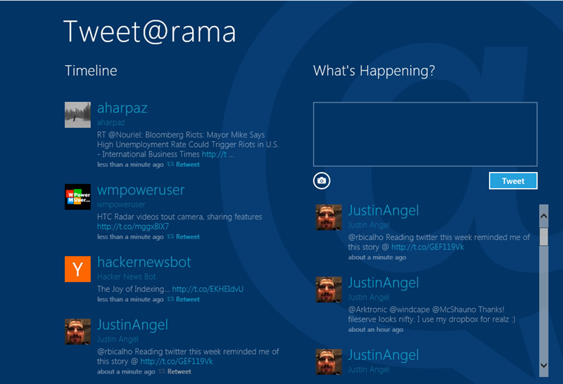 Tweet@rama default visuals pre-modification Tweet@rama default visuals pre-modification
