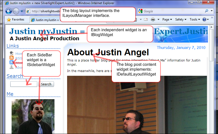 Extensibility Silverlight Weblog overview