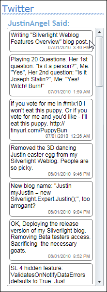 Twitter Widget in expanded mode