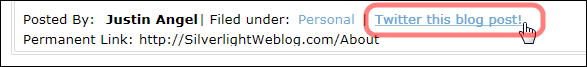 Twitter This blog post link
