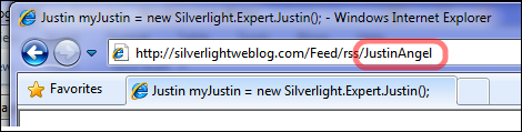 User individualized RSS feed