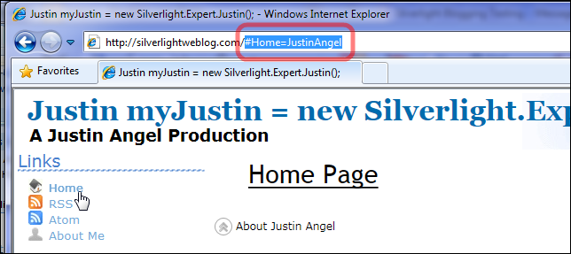 Home Page Deep Linking
