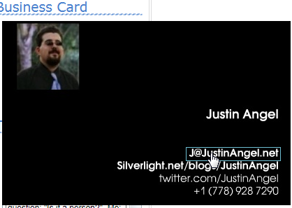 Business Card Widget