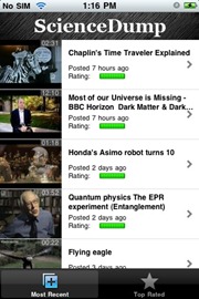 Science Dump iPhone app