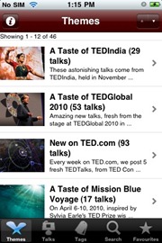 TED iphone app