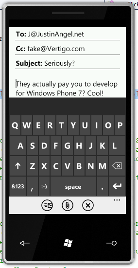 EmailComposeTask - compose email window