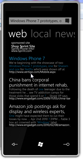 SearchTask Search Results