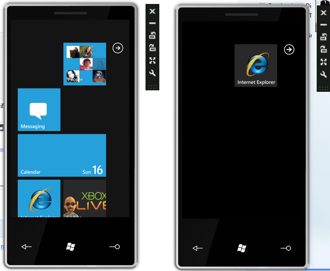 Windows Phone 7 Mix10 Unlocked Rom and Locked ROM side by side