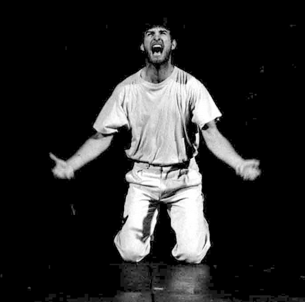 Man in agony